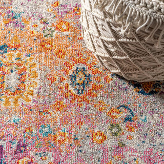 Vibrant bohemian Flair Boho Vintage Medallion Area Rug - JONATHAN Y