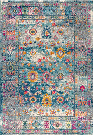 Vibrant bohemian Flair Boho Vintage Medallion Area Rug - JONATHAN Y