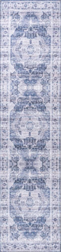 Alanya Ornate Medallion Washable Area Rug - JONATHAN Y