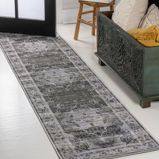 Alanya Ornate Medallion Washable Area Rug