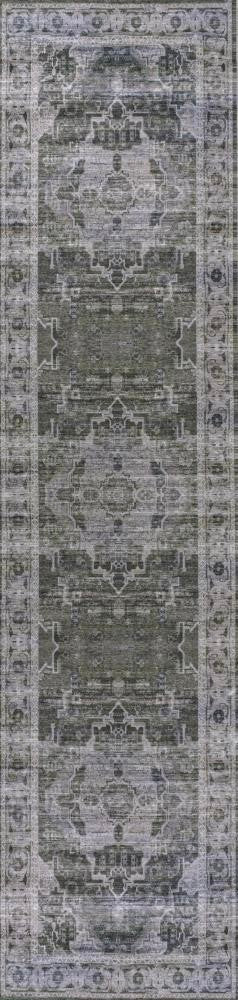 Alanya Ornate Medallion Washable Area Rug
