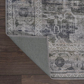 Alanya Ornate Medallion Washable Area Rug - JONATHAN Y