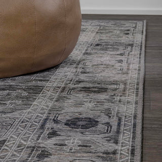 Alanya Ornate Medallion Washable Area Rug