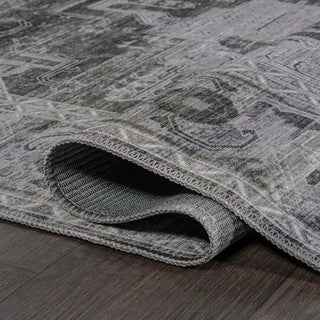 Alanya Ornate Medallion Washable Area Rug