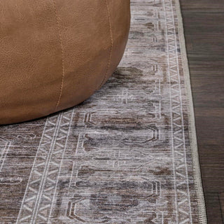 Alanya Ornate Medallion Washable Area Rug