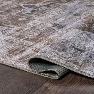 Alanya Ornate Medallion Washable Area Rug
