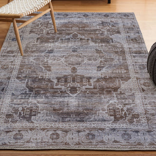 Alanya Ornate Medallion Washable Area Rug