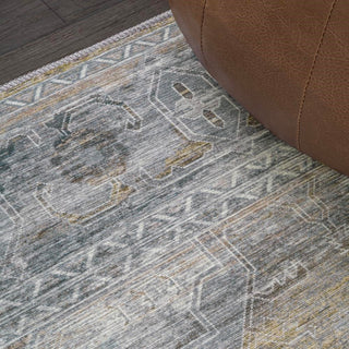 Alanya Ornate Medallion Washable Area Rug