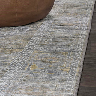 Alanya Ornate Medallion Washable Area Rug
