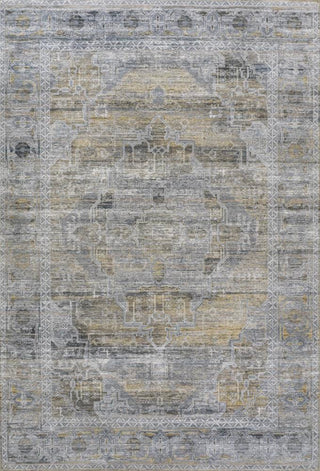 Alanya Ornate Medallion Washable Area Rug