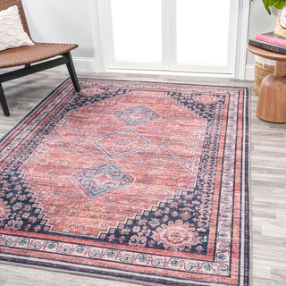 Dalyan Geometric Medallions Washable Area Rug - JONATHAN Y