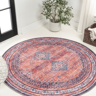 Dalyan Geometric Medallions Washable Area Rug - JONATHAN Y