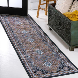 Dalyan Geometric Medallions Washable Area Rug