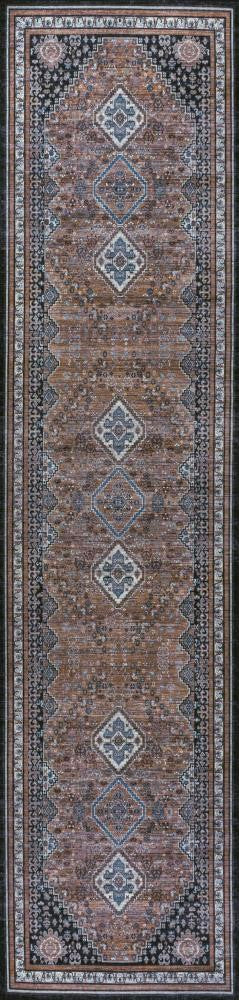 Dalyan Geometric Medallions Washable Area Rug