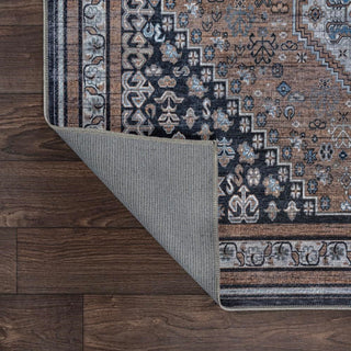 Dalyan Geometric Medallions Washable Area Rug