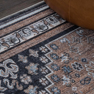 Dalyan Geometric Medallions Washable Area Rug