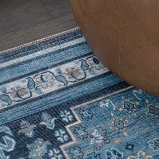 Dalyan Geometric Medallions Washable Area Rug