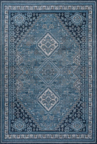 Dalyan Geometric Medallions Washable Area Rug