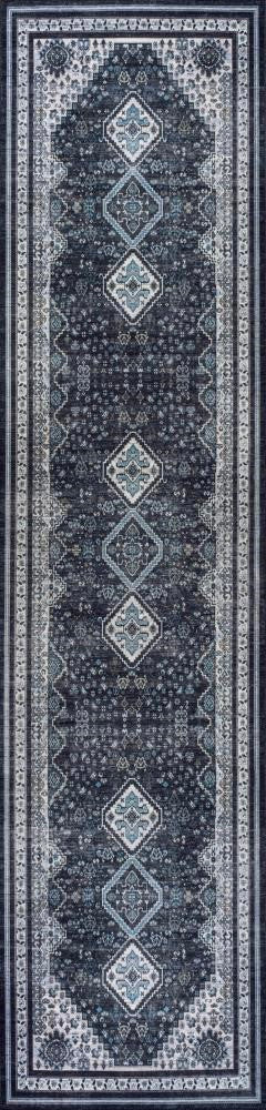 Dalyan Geometric Medallions Washable Area Rug