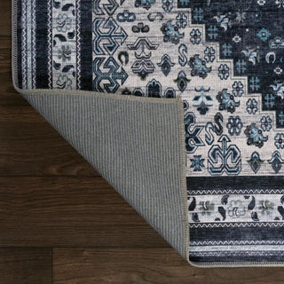 Dalyan Geometric Medallions Washable Area Rug