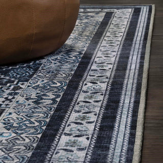 Dalyan Geometric Medallions Washable Area Rug