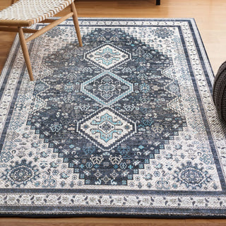 Dalyan Geometric Medallions Washable Area Rug