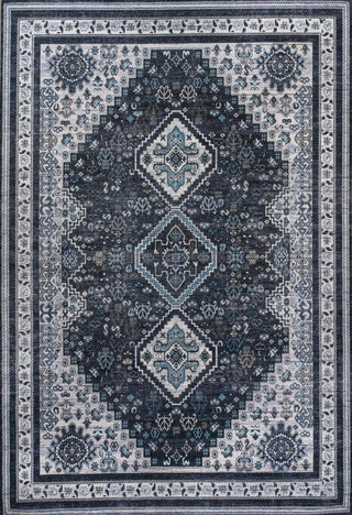 Dalyan Geometric Medallions Washable Area Rug
