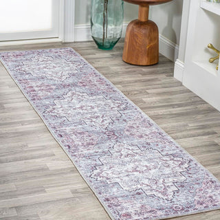 Didim Boho Gray Medallion Washable Area Rug - JONATHAN Y