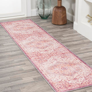Alacati Ogee Medallion Washable Area Rug - JONATHAN Y