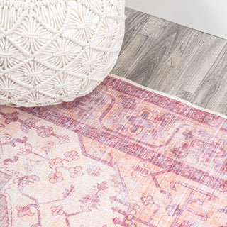Alacati Ogee Medallion Washable Area Rug - JONATHAN Y
