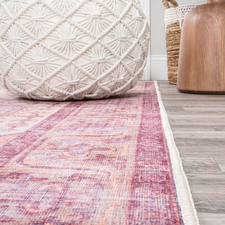 Alacati Ogee Medallion Washable Area Rug - JONATHAN Y