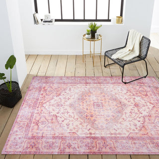 Alacati Ogee Medallion Washable Area Rug - JONATHAN Y