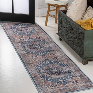 Alacati Ogee Medallion Washable Area Rug