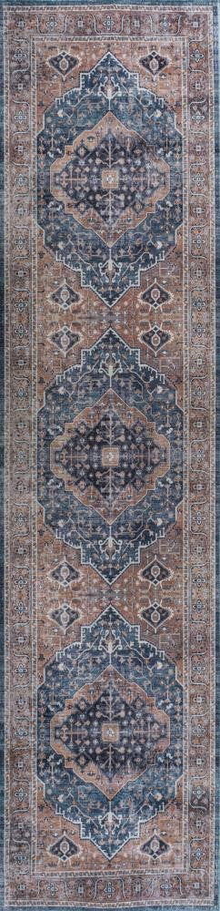 Alacati Ogee Medallion Washable Area Rug