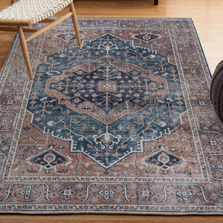 Alacati Ogee Medallion Washable Area Rug