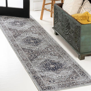 Alacati Ogee Medallion Washable Area Rug