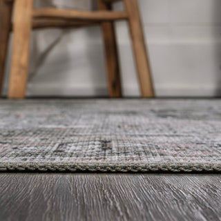 Alacati Ogee Medallion Washable Area Rug