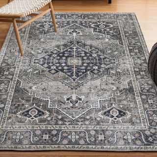 Alacati Ogee Medallion Washable Area Rug