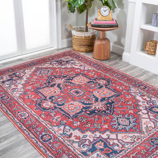 Cirali Ornate Large Medallion Washable Area Rug - JONATHAN Y