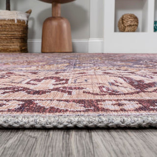 Victoria Ornate Persian All-over Washable Area Rug - JONATHAN Y