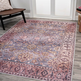 Victoria Ornate Persian All-over Washable Area Rug - JONATHAN Y