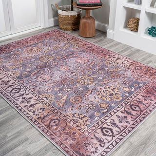 Victoria Ornate Persian All-over Washable Area Rug - JONATHAN Y