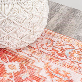 Asa Ornate Medallion Washable Area Rug - JONATHAN Y