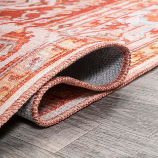 Asa Ornate Medallion Washable Area Rug - JONATHAN Y