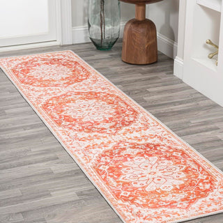Asa Ornate Medallion Washable Area Rug - JONATHAN Y