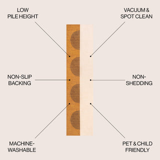 Demie Minimalist Graphic Circle Machine-washable Area Rug