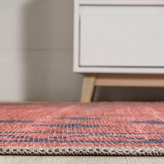 Korsa Geometric Medallion Machine-washable Area Rug