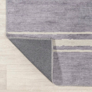 Bande Distressed Ticking Stripe Machine-washable Area Rug