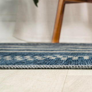 Vichy Geometric Striped Machine-washable Area Rug