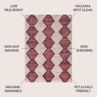 Timantii Modern Trellis Kilim Area Rug